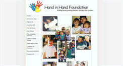 Desktop Screenshot of handinhandfoundation.com