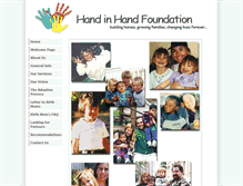 Tablet Screenshot of handinhandfoundation.com